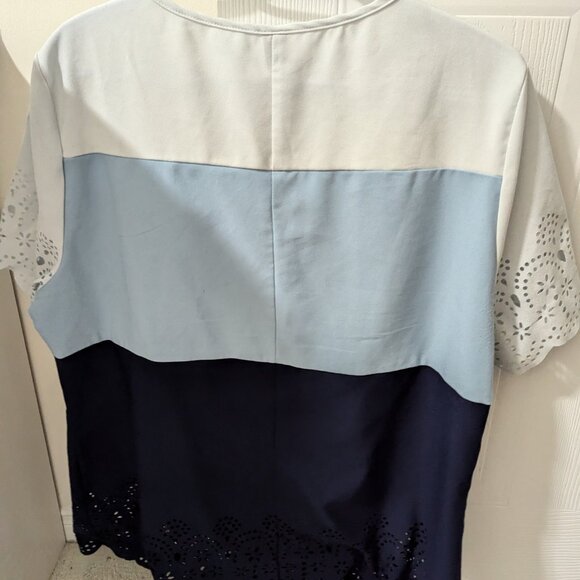 Lace detail colour block blouse - Picture 4 of 4